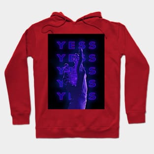 Hand Blue Overlay Art Hoodie